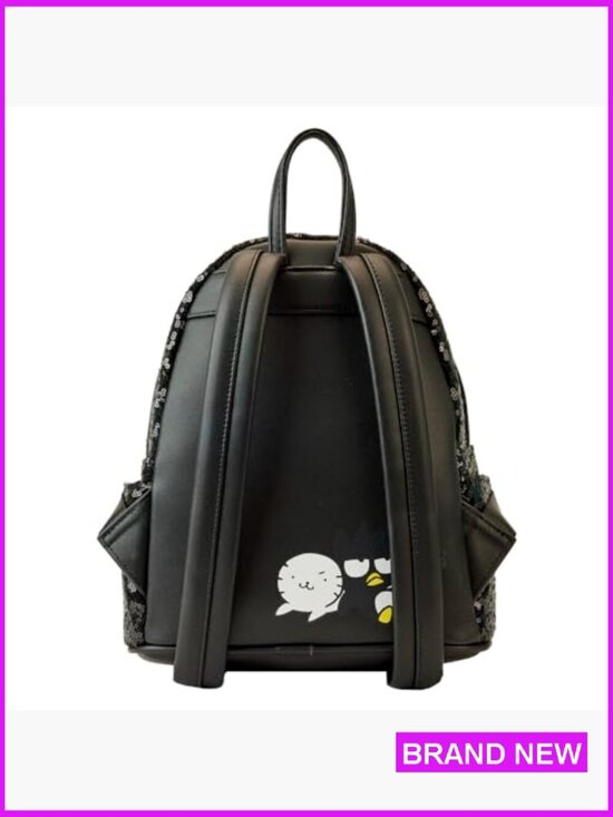 Sequin Mini Backpack Chic Cosplay Daypack Faux Leather Unisex Casual main image 7